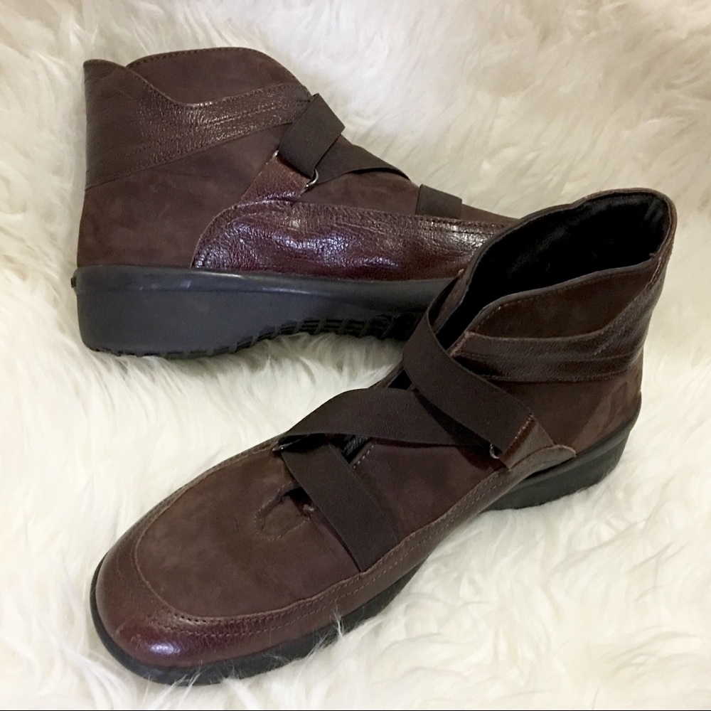 Stonefly Leather Suede Ankle Bootie